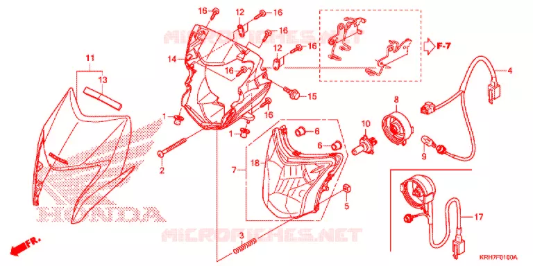 PHARE Honda MOTO 150 XR 2021  XR150LEKJ