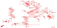 REPOSE PIED pour Honda XR 150 PE de 2020