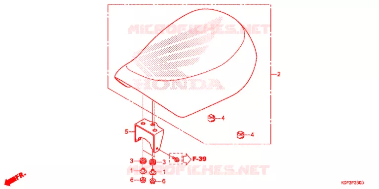 SELLE Honda MOTO 125 MONKEY 2020  Z125MAK