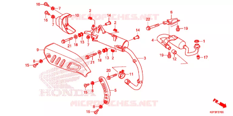 SILENCIEUX D'ECHAPPEMENT Honda MOTO 125 MONKEY 2020  Z125MAK