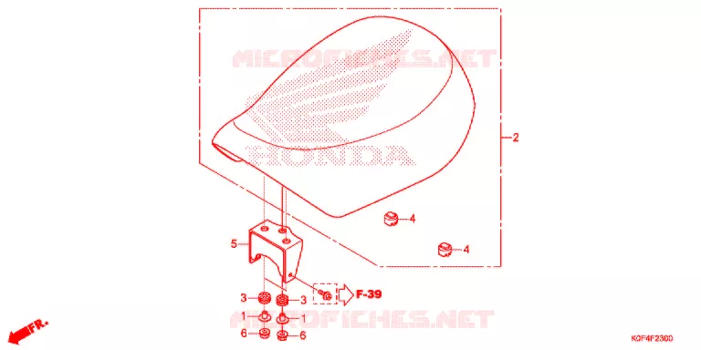 SELLE Honda MOTO 125 MONKEY 2019  Z125MK