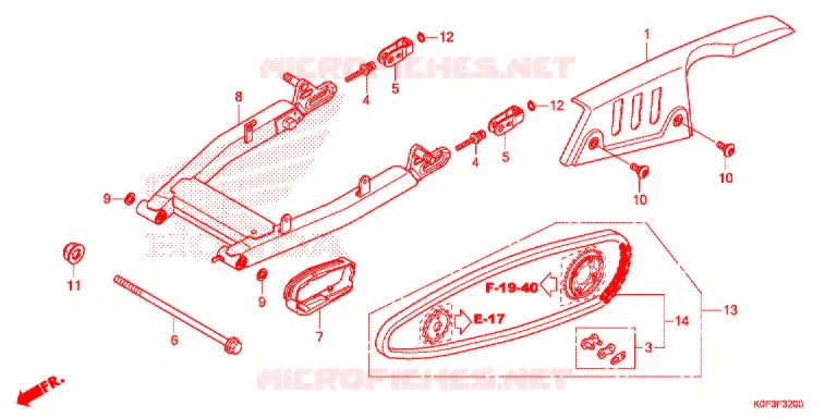 BRAS OSCILLANT Honda MOTO 125 MONKEY 2021  Z125MK