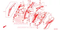 OUIES DE RADIATEUR (2) pour Honda CB 650 F ABS RED de 2019