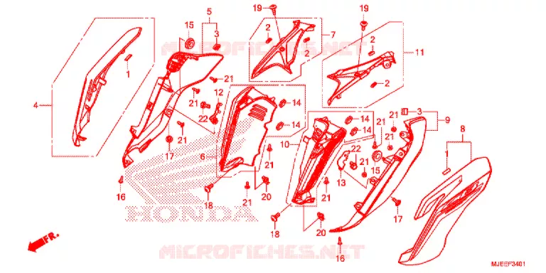 OUIES DE RADIATEUR (2) Honda MOTO 650 CB 2018  CB650FAJ