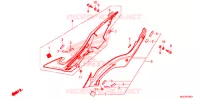 COUVERCLES LATERAUX pour Honda CB 650 F ABS RED de 2018