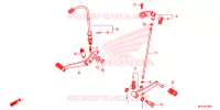 PEDALE pour Honda CB 650 F ABS RED de 2018