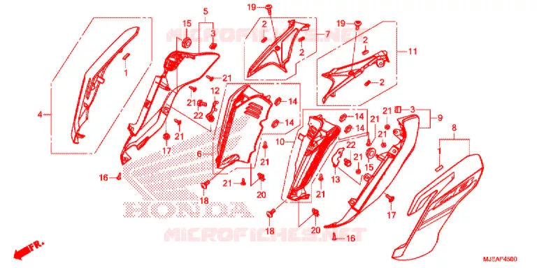 OUIES DE RADIATEUR Honda MOTO 650 CB 2019  CB650FAJ