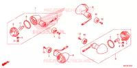 CLIGNOTANT pour Honda CB 1100 EX ABS PROMINENCE RED de 2017