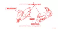 AUTOCOLLANTS pour Honda LEAD 125 de 2018