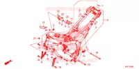 CADRE pour Honda CBR 650 F RED de 2018