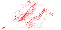 COUVERCLES LATERAUX pour Honda CBR 650 F RED de 2018
