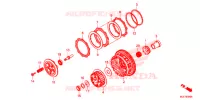 EMBRAYAGE pour Honda CBR 650 F RED de 2018