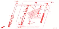 FOURCHE pour Honda CBR 650 F RED de 2018