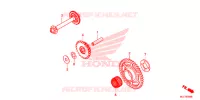 PIGNON DEMARREUR pour Honda CBR 650 F RED de 2018