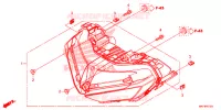 PHARE pour Honda CBR 1000 BLACK de 2017