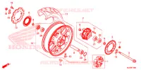 ROUE ARRIERE pour Honda CB 500 F de 2017