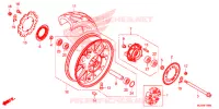 ROUE ARRIERE pour Honda CB 500 X ABS de 2018