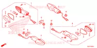 CLIGNOTANT pour Honda CB 300 POLICE -2DK- de 2018