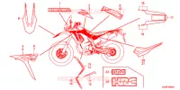 AUTOCOLLANTS pour Honda CRF 250 RALLYE LOW, ABS de 2018