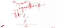 BEQUILLE pour Honda CRF 250 RALLYE LOW, ABS de 2018
