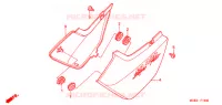 COUVERCLES LATERAUX pour Honda CB 400 SUPER FOUR DRIVING SCHOOL -YB- de 2003
