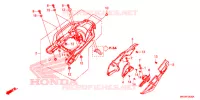 COUVERCLE LATERAL   PORTE BAGAGE ARRIERE (CRF1000A/D) pour Honda AFRICA TWIN 1000 WHITE de 2018