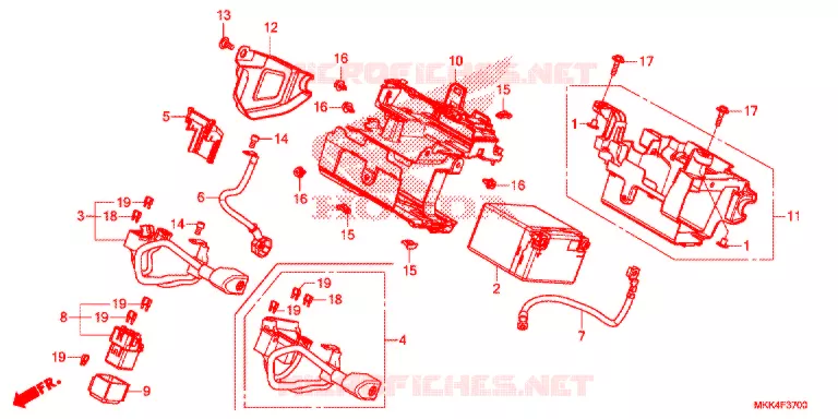 BATTERIE Honda MOTO 1000 AFRICA-TWIN 2018  CRF1000DJ
