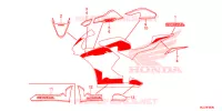 AUTOCOLLANTS pour Honda CBR 600 RR RED de 2017