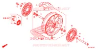 ROUE AVANT pour Honda CBR 600 RR RED de 2017
