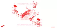 REPOSE PIED pour Honda REBEL 300 ABS de 2017