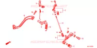 PEDALE pour Honda AFRICA TWIN 1000 ABS de 2017