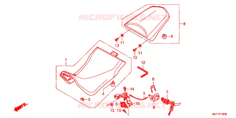 SELLE Honda MOTO 1000 AFRICA-TWIN 2017  CRF1000AH