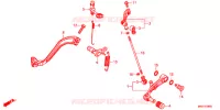 PEDALE pour Honda AFRICA TWIN CRF 1000 WHITE de 2018
