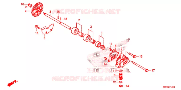 POMPE A HUILE Honda MOTO 450 CRF 2021  CRF450RK