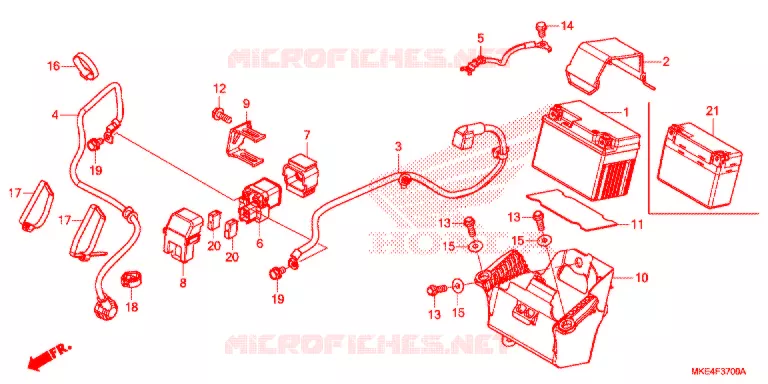 BATTERIE Honda MOTO 450 CRF 2018  CRF450RXJ
