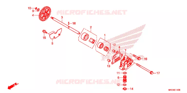 POMPE A HUILE Honda MOTO 450 CRF 2018  CRF450RXJ