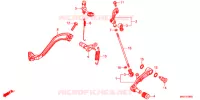 PEDALE pour Honda AFRICA TWIN 1000 DCT ADVENTURE LOWER de 2018
