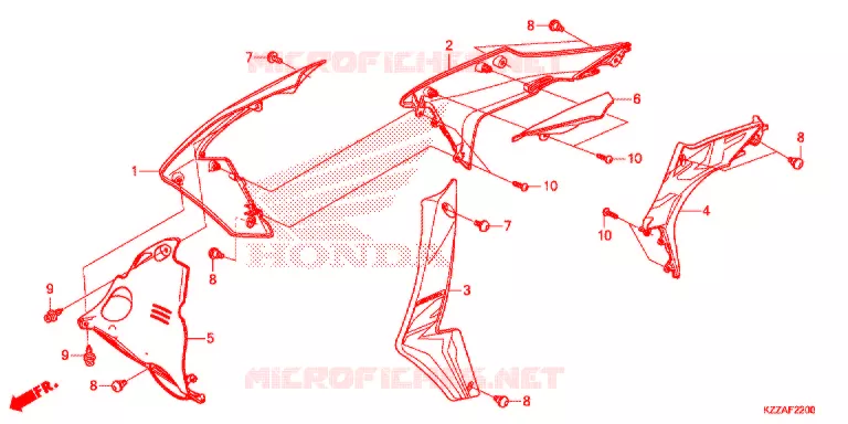 OUIES DE RADIATEUR (CRF250L/LA) Honda MOTO 250 CRF 2018  CRF250LJ
