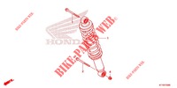 AMORTISSEUR ARRIERE pour Honda CBR 125 BLACK de 2017