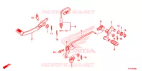 PEDALE pour Honda CBR 125 BLACK de 2017