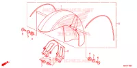 GARDE BOUE AVANT (VT750CS/C) pour Honda SHADOW VT 750 AERO C-ABS GRAY de 2017