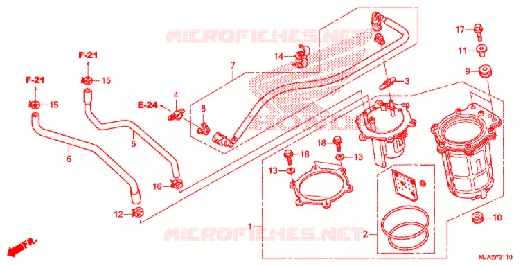 POMPE A ESSENCE (VT750CS/C2B/C2S/C) Honda MOTO 750 SHADOW 2018  VT750CSH