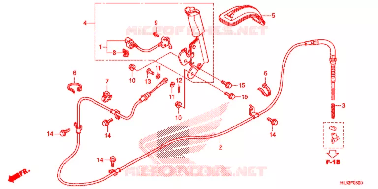 FREIN DE STATIONNEMENT Honda ATV 700 PIONEER 2017  SXS700M2PH