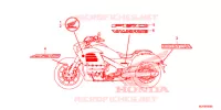 AUTOCOLLANTS pour Honda GOLD WING 1800 F6C de 2017