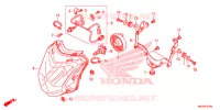 PHARE pour Honda NC 750 POLICE de 2017