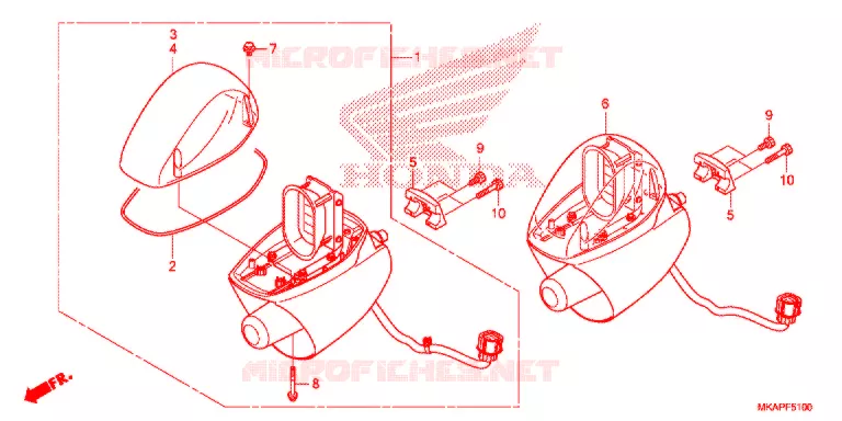 FEU DE PATROUILLE ROTATIF Honda MOTO 750 NC 2017  NC750PAH