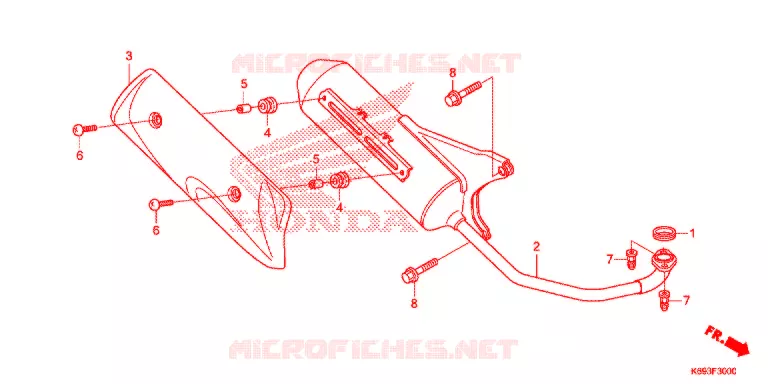 SILENCIEUX D'ECHAPPEMENT Honda SCOOTER 125 ACTIVA 2017  NSC1255WHH