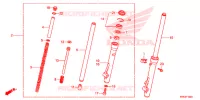 FOURCHE pour Honda CRF 110 de 2018