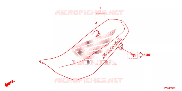 SELLE Honda MOTO 110 CRF 2018  CRF110FJ