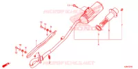 SILENCIEUX D'ECHAPPEMENT pour Honda CRF 125 F BIG WHEELS de 2018